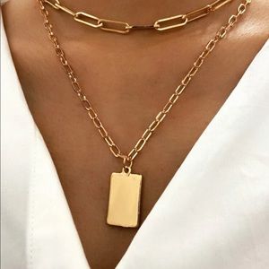 New 18k Gold Charm Layering Set Necklaces